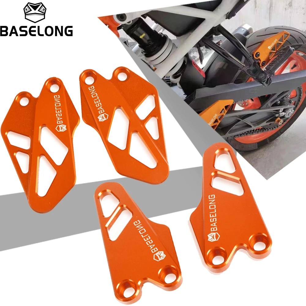 Motorcycle Front Rear Foot Peg Footrest Heel Plates Guard Protector For KTM Duke 125 200 250 390 DUKE 2017-2025 2024 2023 2022