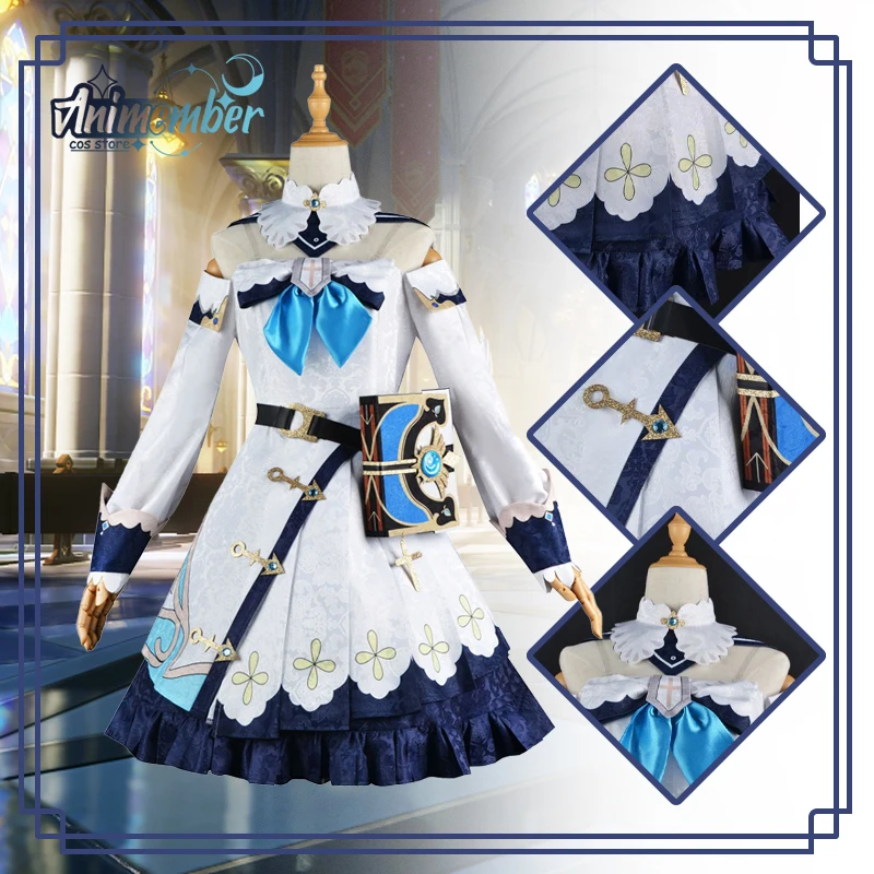 

Anime Game Cosplay Genshin Impact Barbara Cosplay Costumes Adult Carnival Uniform Halloween Party Costumes for Women