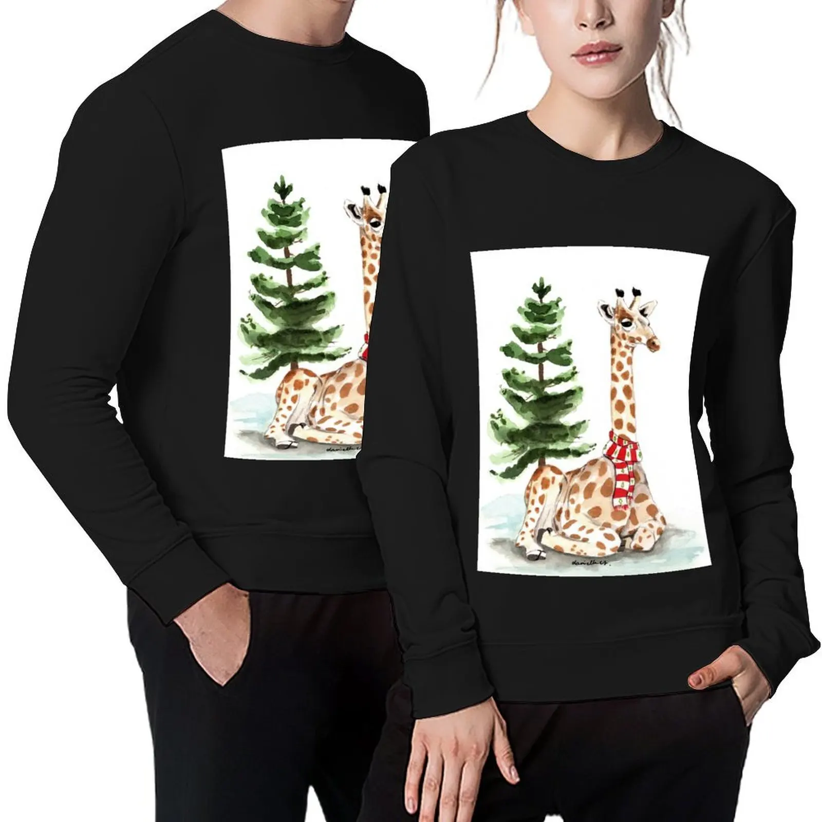 

Christmas Giraffe Pullover tracksuits autumn jacket men mens clothing autumn new products new sweatshirts