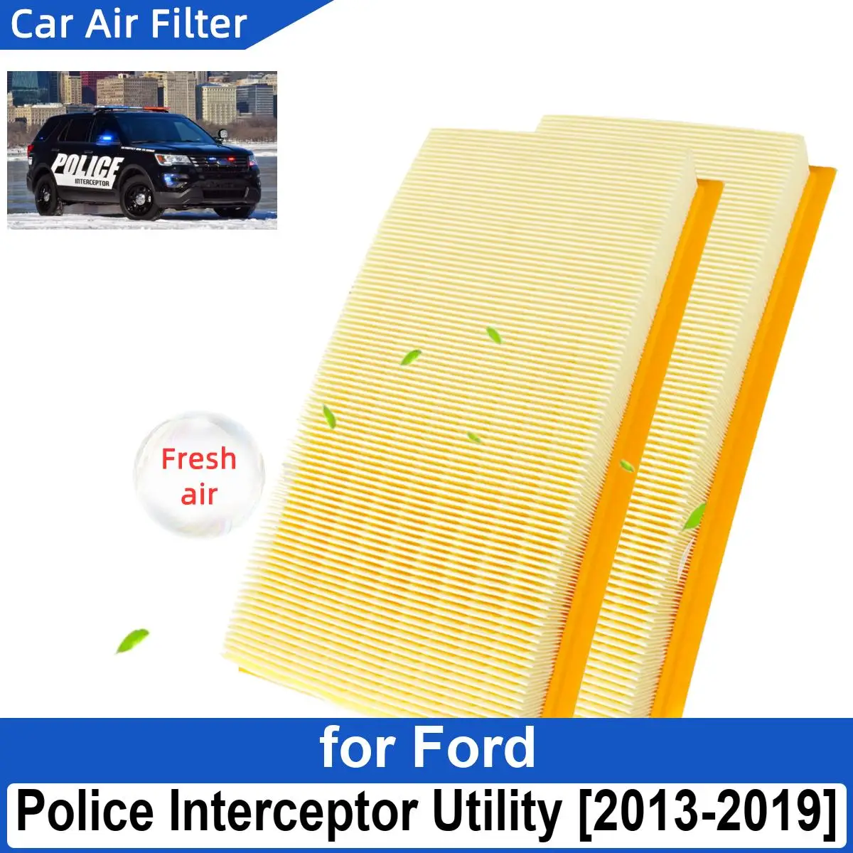 

Car Air Filter for Ford Police Interceptor Utility 2013-2019 Carbon Fiber Cabin Auto Filters CA10242 7T4Z-9601-A CY01-13-Z40A