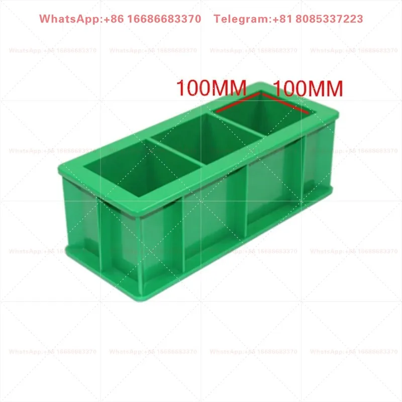 5PCS High quality concrete tryout 100mm cube three slot ABS plastic thickening compression test mold mortar test block mold