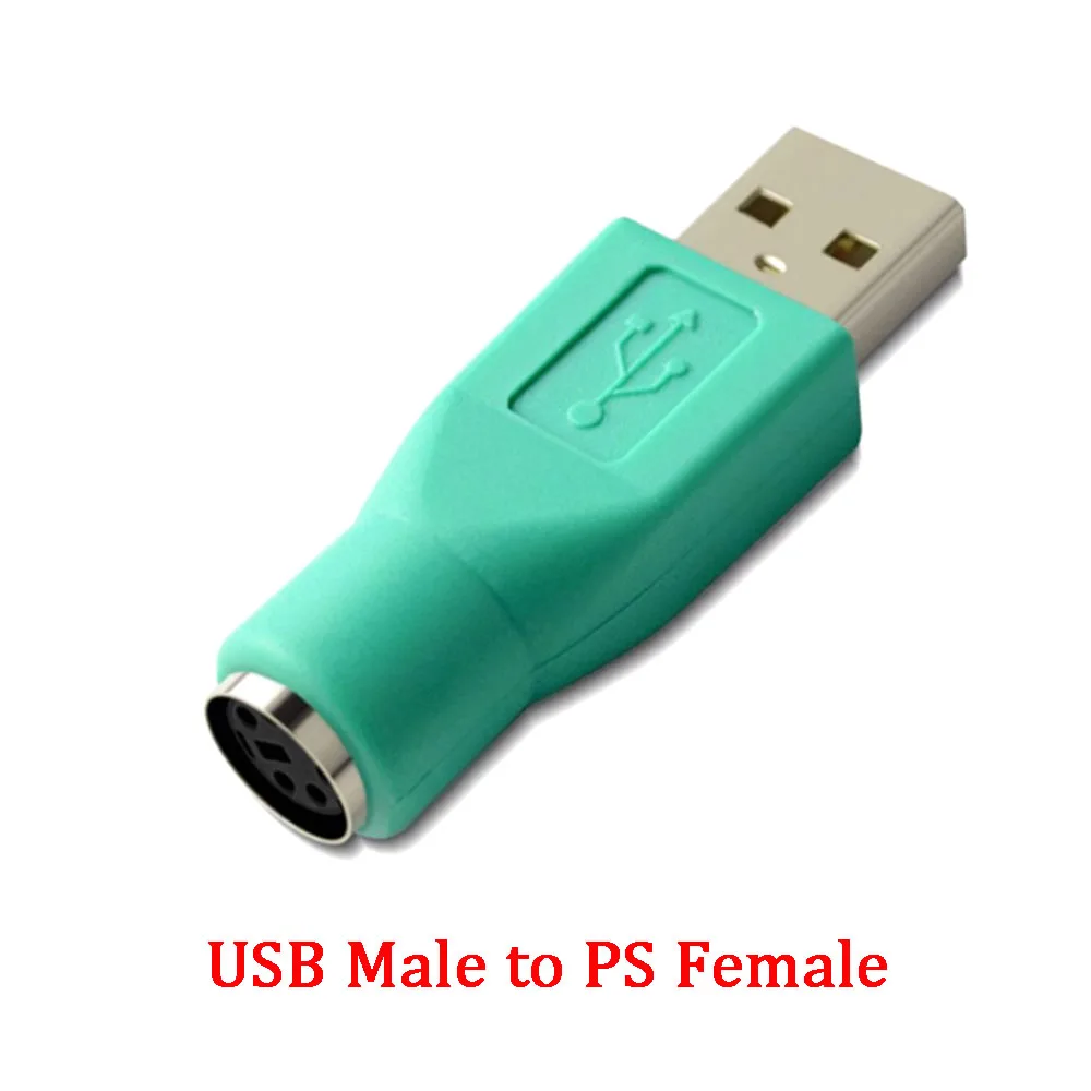 USB to PS2 Female Cable Adapter Converter USB to Two PS/2 Use For Keyboard Mouse Computer Cables Connectors