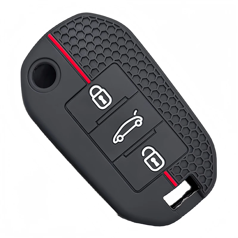 Silicone Car Key Cover For Citroen Dispatch C3 C4 Cactus Aircross For Peugeot Partner 508 308 208 3008 5008 Expert