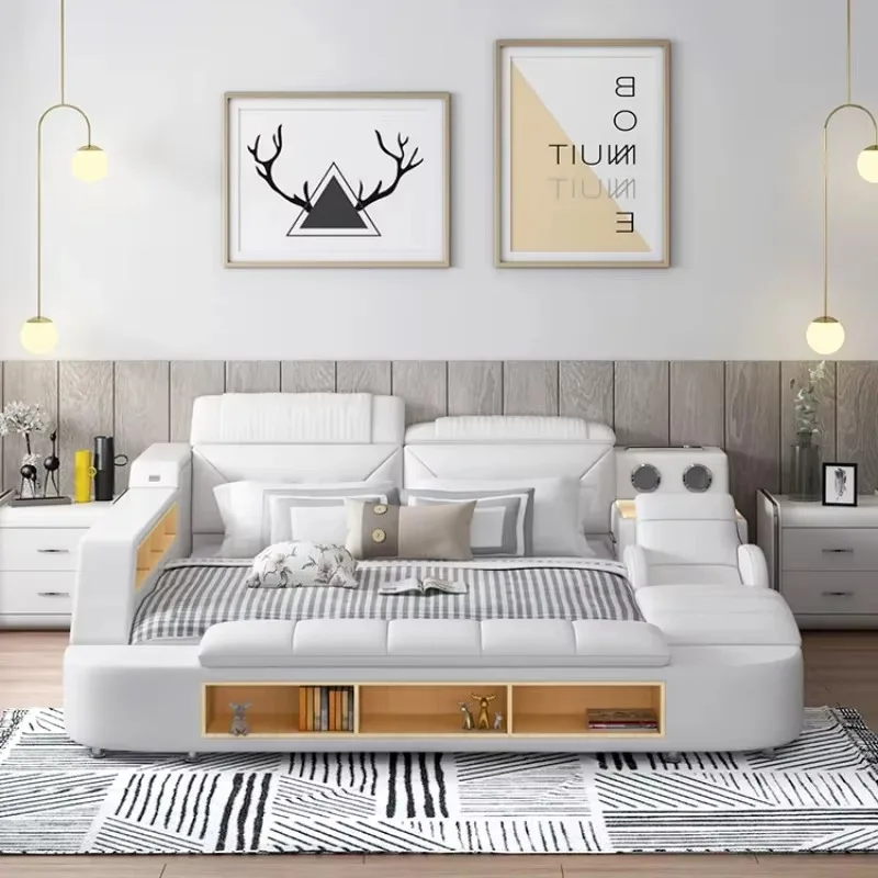 Comforter Multi Functional Bed Luxury Organizer Smart Bases Bedroom Double Bed Monster Storage Camas De Dormitorio Furniture