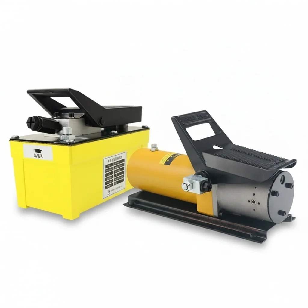 Pneumatic Hydraulic Pump CP-70BQ, 70 MPa Foot-operated Oil Pump, fit for Automobile Girder Calibration and Pipelines