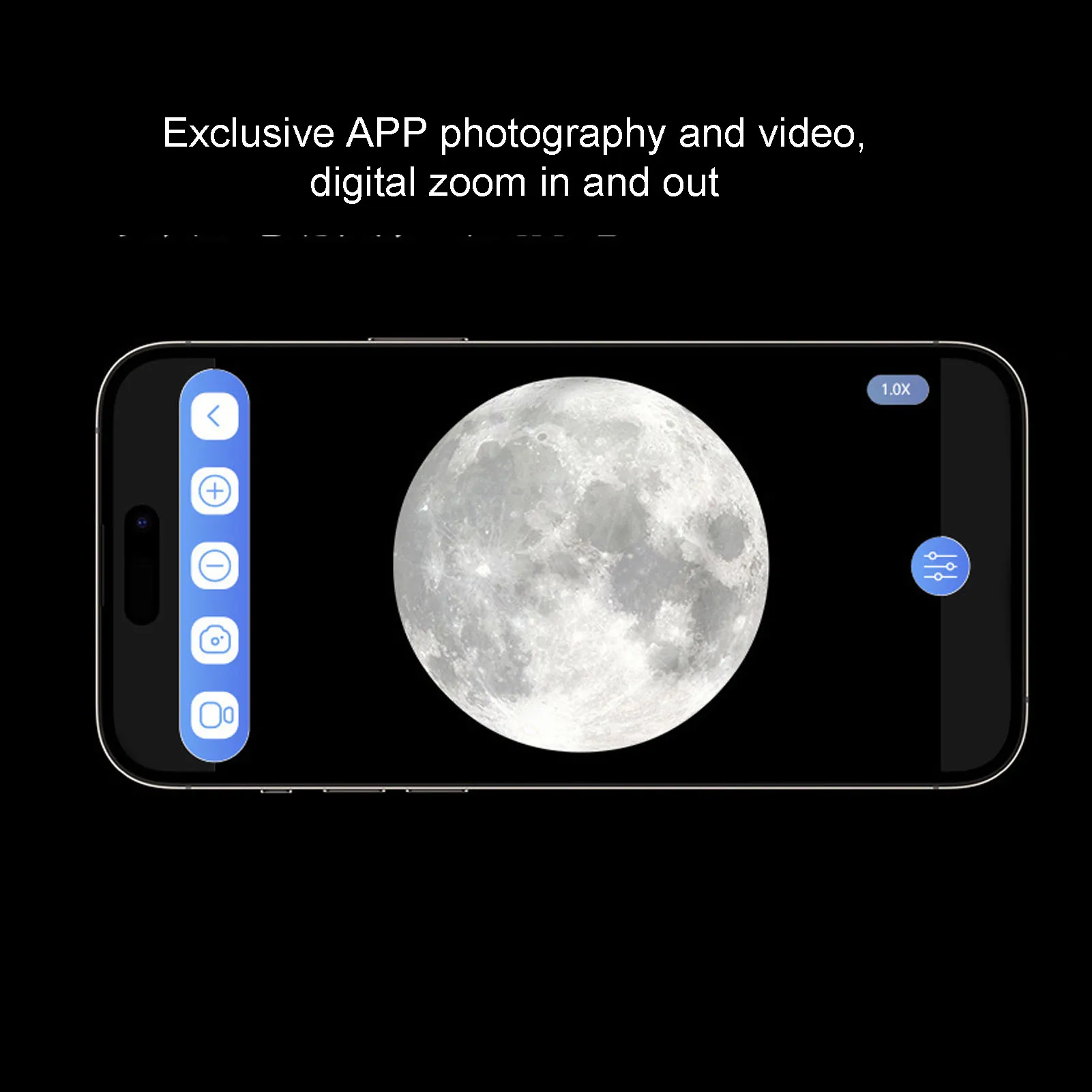 WiFi 望遠鏡カメラ ワイヤレス電子接眼レンズ コンパクト WiFi 望遠鏡カメラ接眼レンズ 天体写真撮影に簡単に設置可能