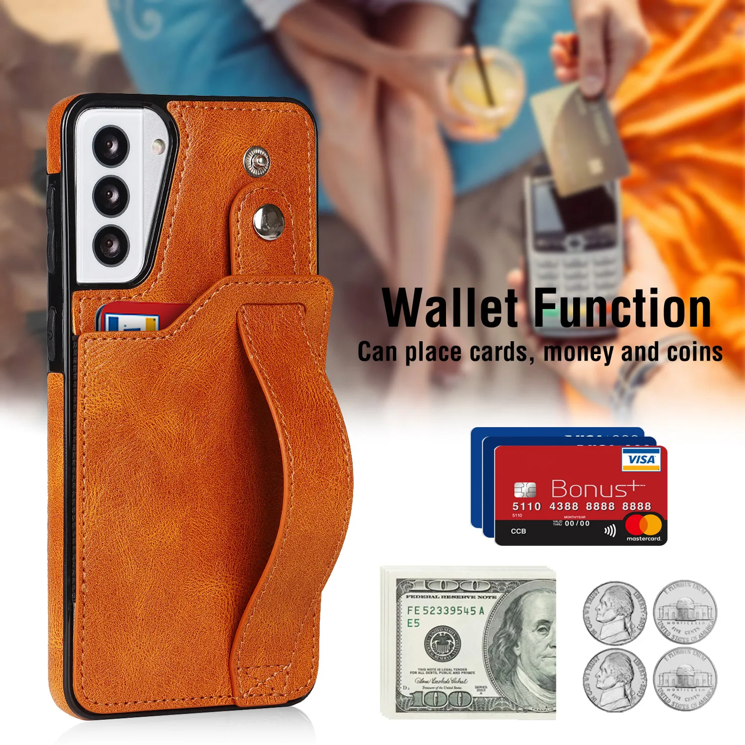 Leather Case for Samsung Galaxy A13 A33 A53 A73 A12 A32 A52 A72 S22 S21 S20 Plus FE Note 20 Ultra Wallet Luxury Phone Bags Cover