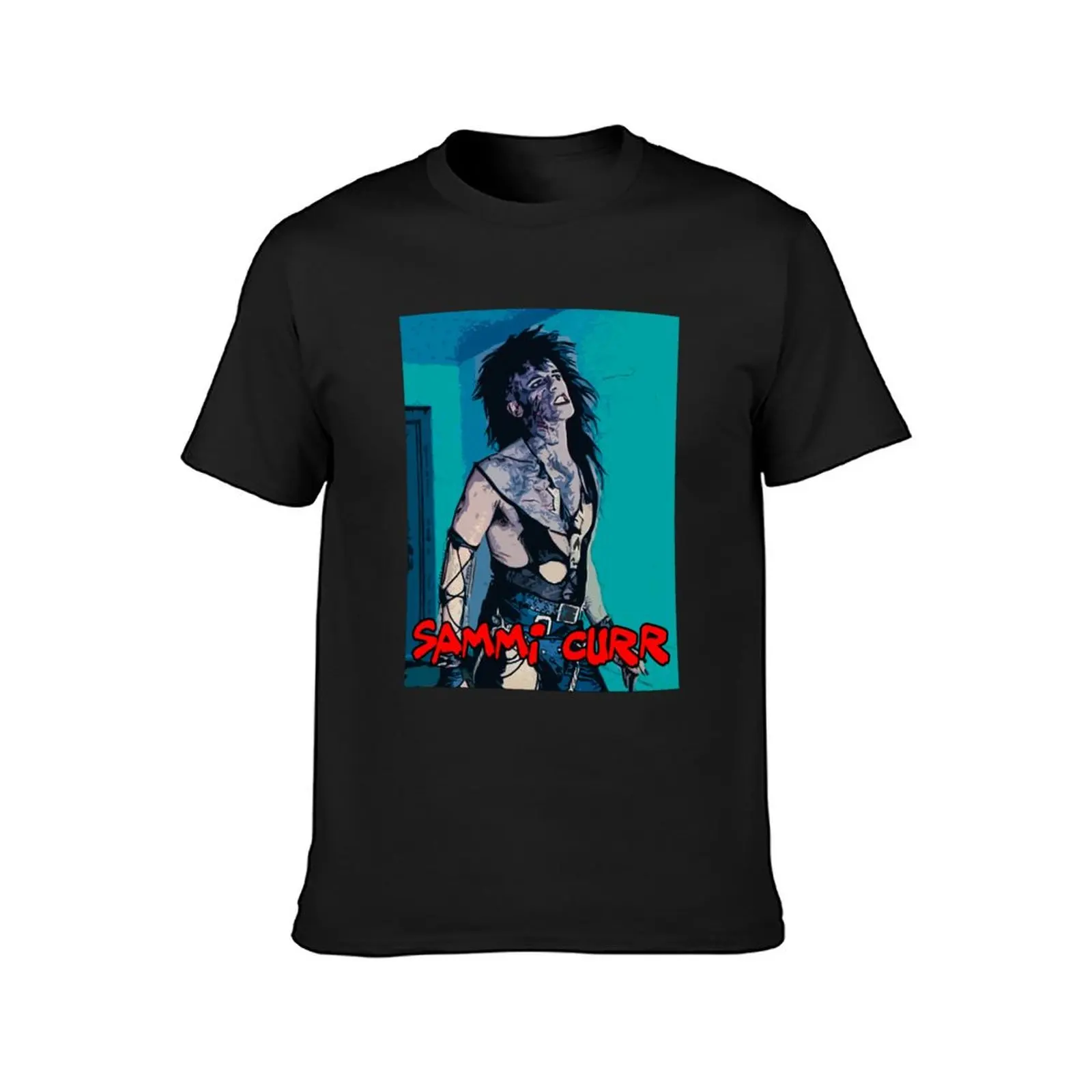 80s horror movies sam curr T-shirt summer tops plain black t-shirts for men