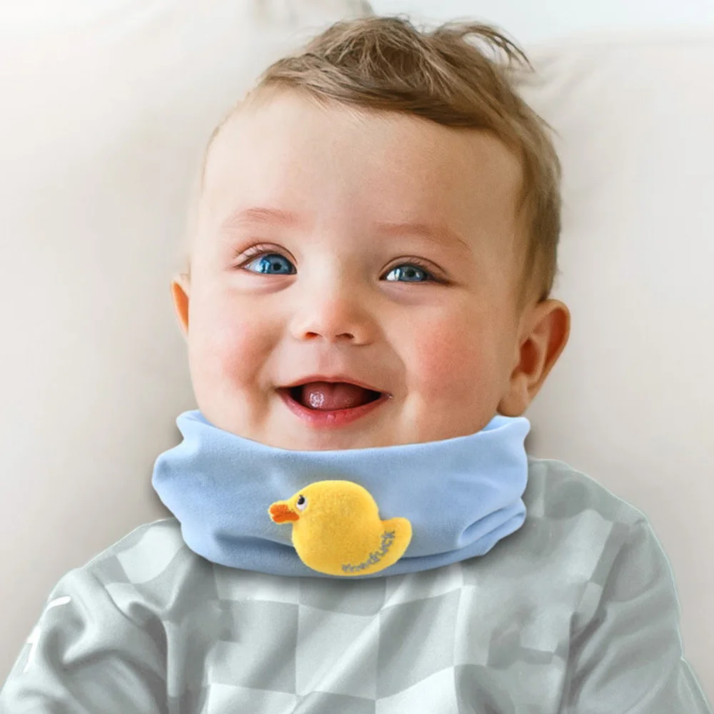 Autumn Winter Warm Children's Scarf Soft Windproof Baby Bib Unisex Baby Shawls for Boys and Girls