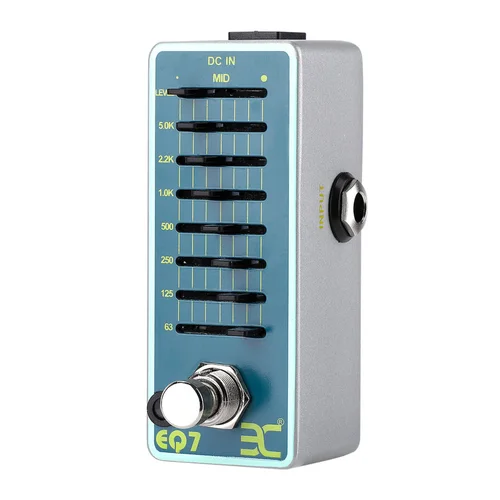 ENO EX EQ7 Pedal de efecto ecualizador de guitarra EQ de 7 bandas Carcasa totalmente metálica True Bypass