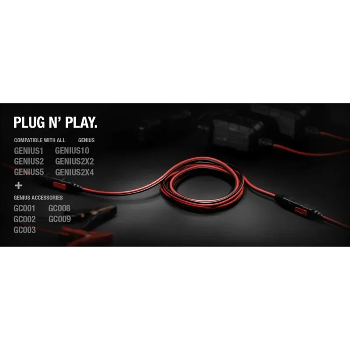

New 3C-16AWG 300CM X-Connect GX004 for Battery Charger Accessories Extension Cable for Genius Smart Battery Chargers