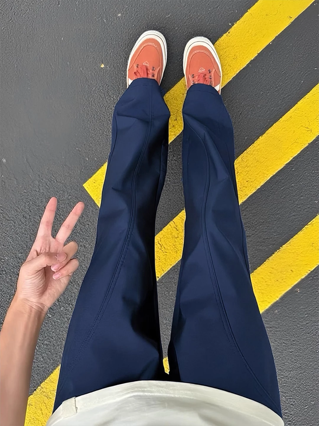 

Легкие прямые брюки из ледяного шелка, мужские летние брюки тонкого кроя с микро-клеш, американские функциональные мягкие повседневные брюки ell Fce