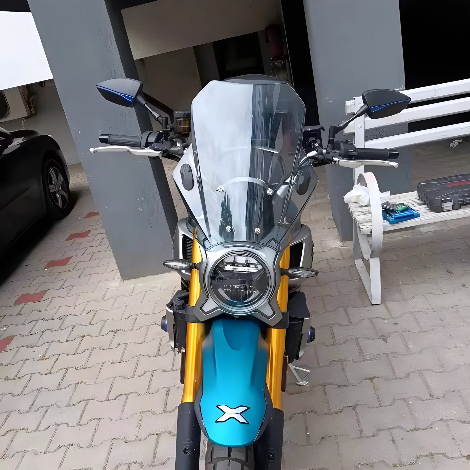 لياماها T-MAX TMAX 530 560 SX DX TMAX530 TMAX560 XP530 Tech MAX مرايا الرؤية الخلفية القابلة للتعديل للدراجات النارية ، المرايا الجانبية المميزة