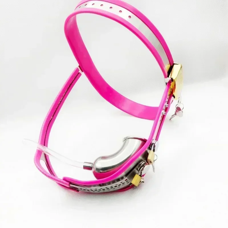 Metal Chastity Pants Male Anti-Cheating Abstinence Belt with Anal Plug Chastity Lock Fetish Sex Toy for Gay Men