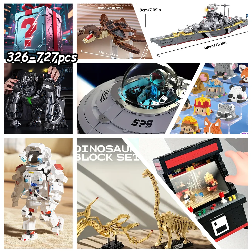 

Over 200 styles are randomly sent out. Each box is a blind box of building blocks, full of surprises