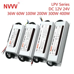 NVVV LPV Series High Quality Waterproof Power Supply  12v/24v Switching Power Supply LED driver