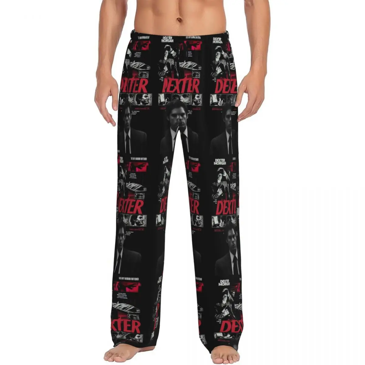 

Custom Print Dexter Morgan Pajama Pants for Men Movie Sleep Sleepwear Bottoms with Pockets