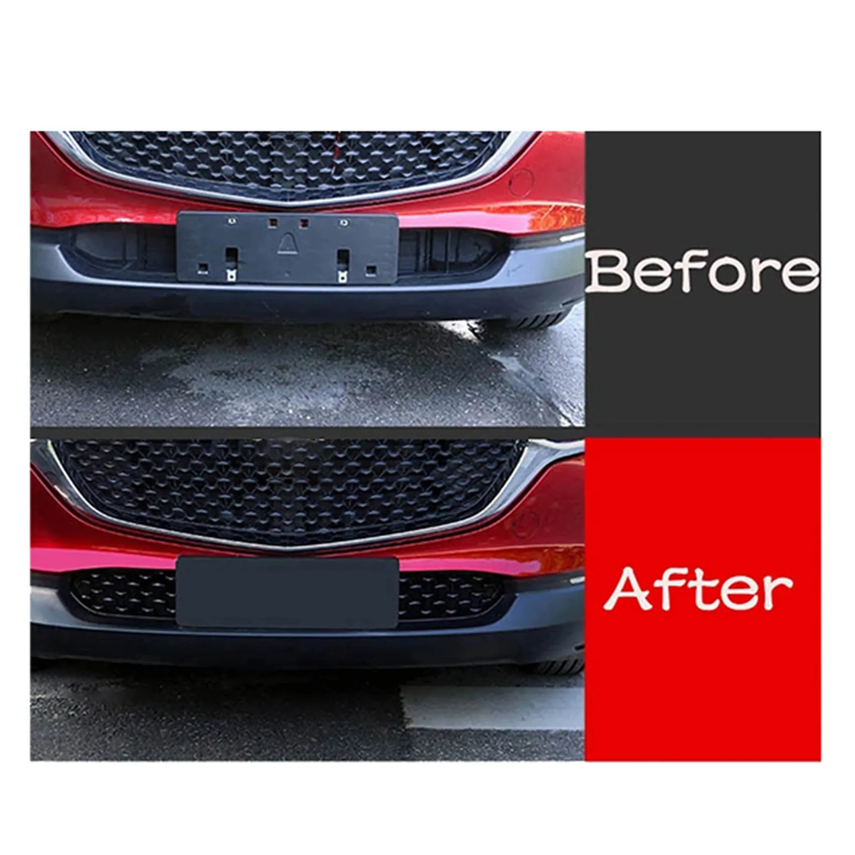 

12X Car Front Lower Grille Bumper Grille Cover Decoration For Mazda CX30 CX-30 2020-2021