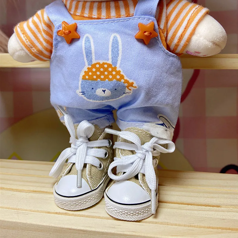 Tilda 5.5cm Canvas Sneakers For Dolls Paola Reina Minifee Corolle,Toy Bjd Doll Sports Shoes for EXO KPOP Stuffed Dolls Toys