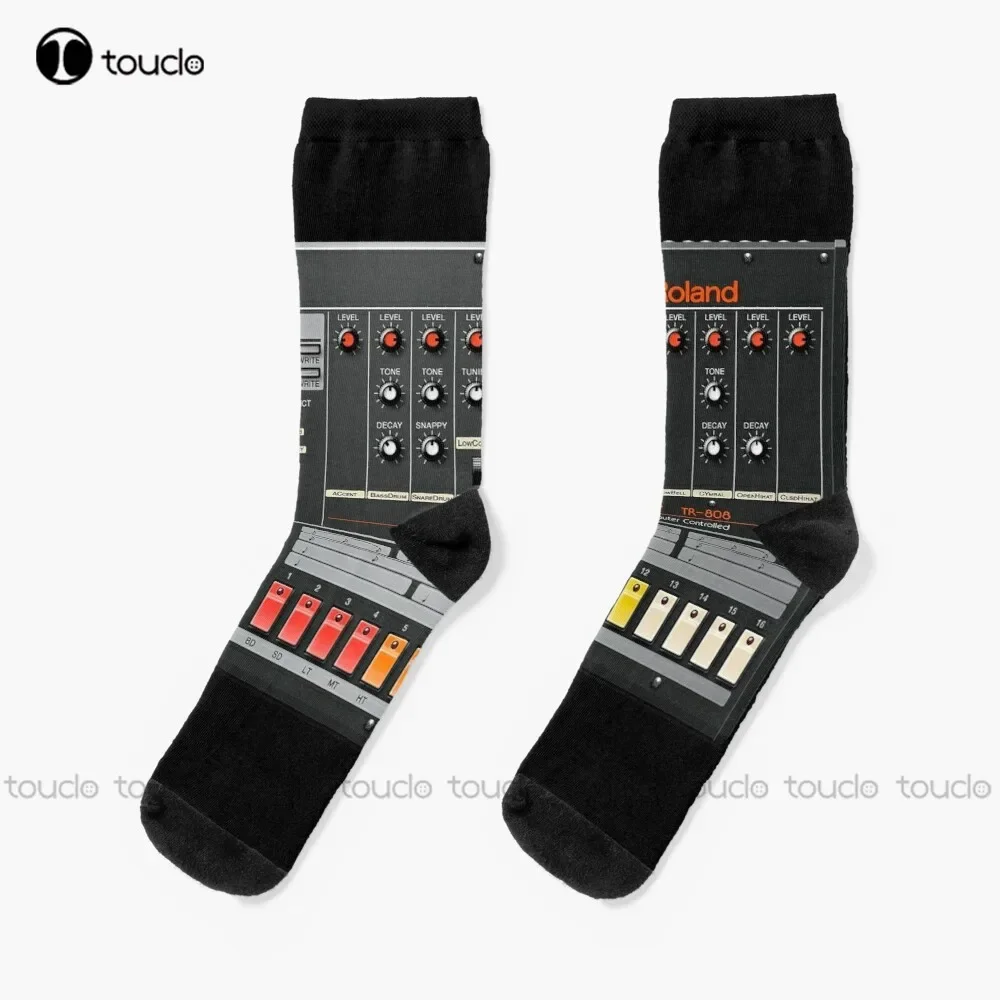 Classic Roland 808 Rhythm Composer Socks Mens Soccer Socks Christmas Gift Unisex Adult Teen Youth Socks Custom Women Men