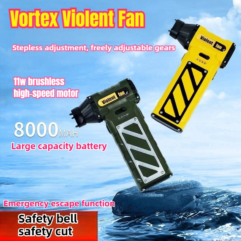 

110000RPM Turbofan Handheld Brushless Motor Jet Fan High Power Dust Blower Compressed Air Duster Hair Dryer Cleaning Tool