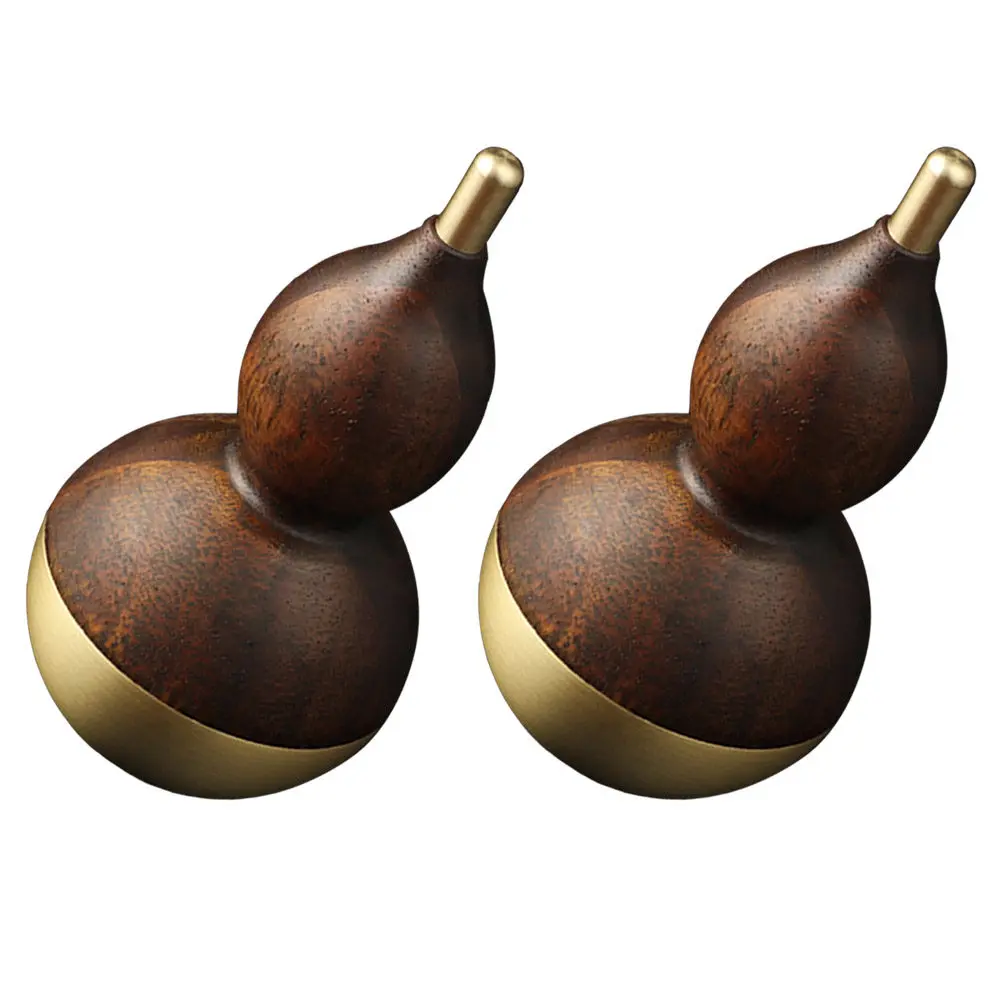 1pcs-premium-brass-and-walnut-tumbler-gourd-ornament-home-craft-decor-creative-artware-desktop-adornment-elegant-handicraft