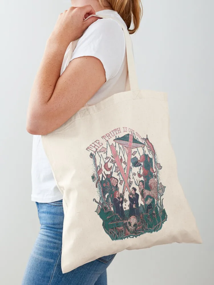 

Out There Ode to The X Files Tote Bag foldable reusable bag handbag reusable shopping bag bags luxury women