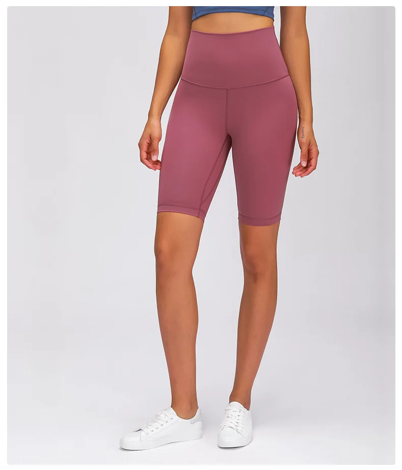 Pantalones cortos deportivos para mujer, mallas transpirables de cintura alta para correr, ciclismo y gimnasio