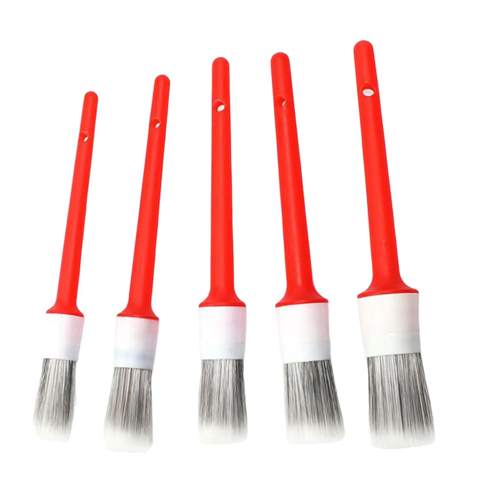 5 Pieces Detailing Brush Set Cleaner Fit for Car Cleaning Wheel Interior Exterior