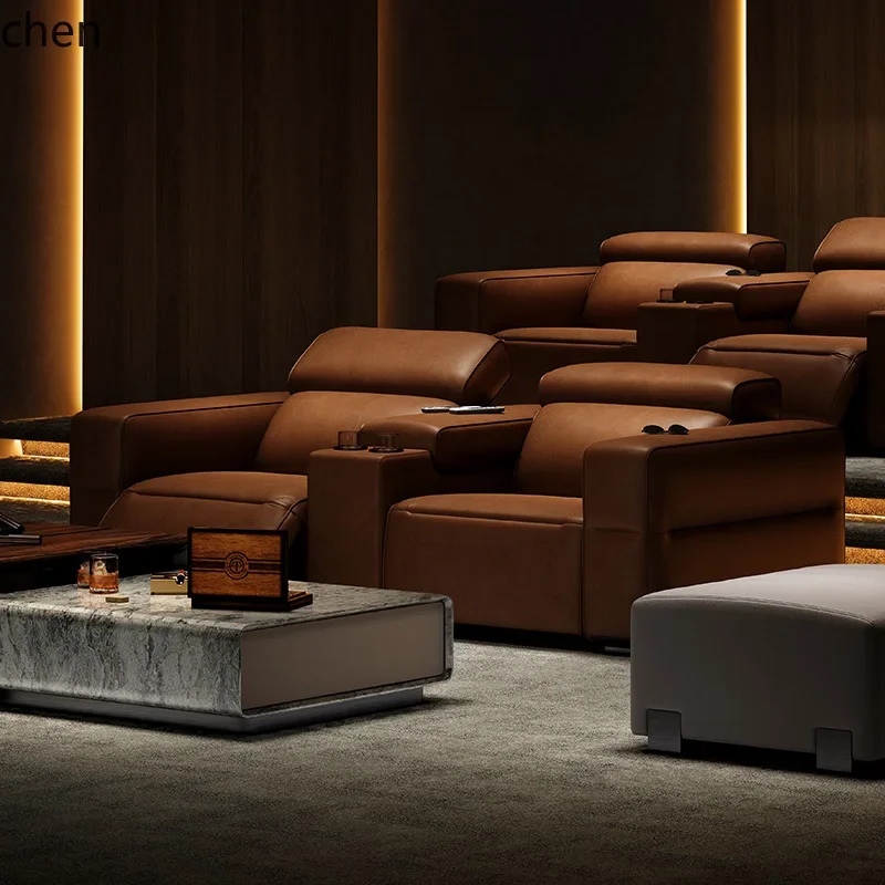 DSA  sofa whole house with design electric function new villa home theater sofa