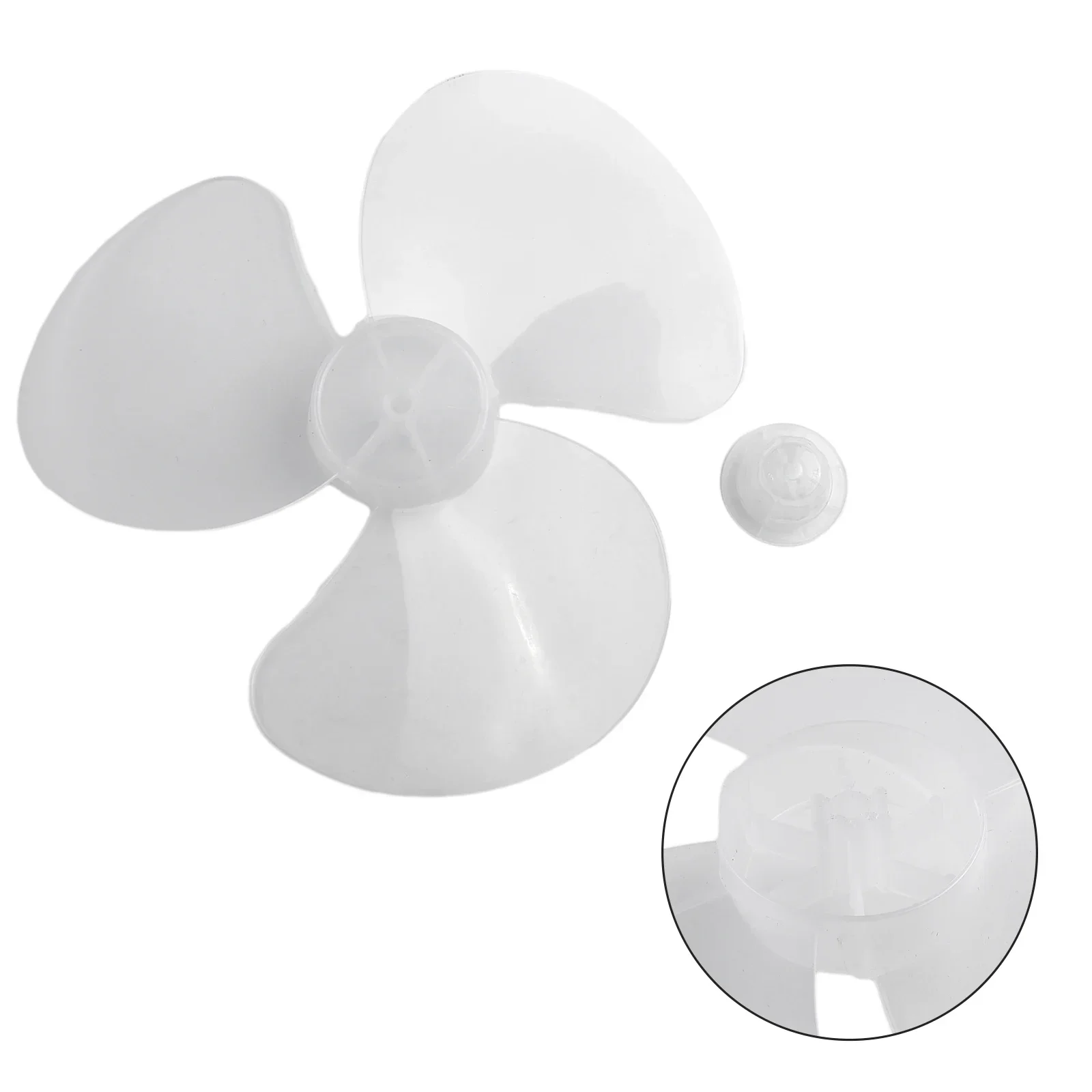 12 Inch Plastic Fan Blades Transparent White/Black 3-Blade Home Decoration Vertical Base Floor Standing Wall Mounted Desk Fan