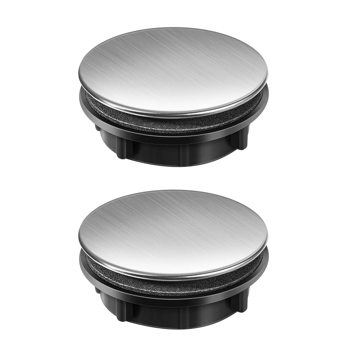 STOBOK 2pcs Kitchen Faucet Hole Cover Stainless Steel Kitchen Sink Tap Hole Dispenser Hole Cover for Home Kitchen (25-30mm