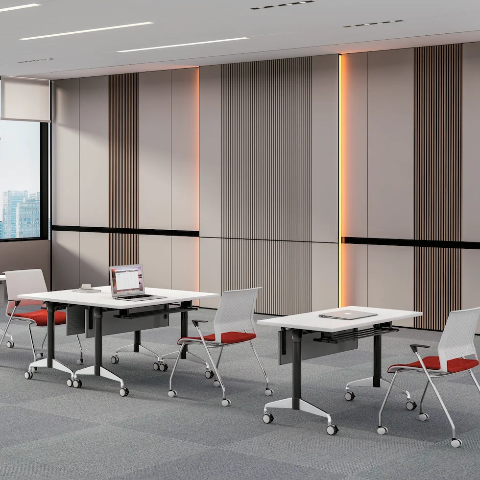 

Hochwertiger beliebter moderner weißer moderner faltbarer Tisch Tisch für Lesen und Studium Klappbares Büro Konferenz- und