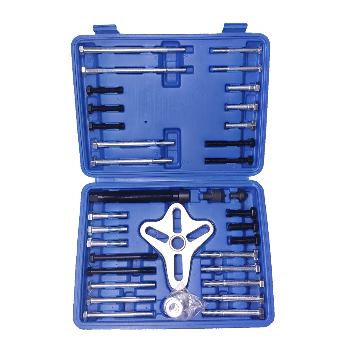 

46 PCS Automotive Tool Set Harmonic Balancer Steering Wheel Puller Repair Kit Disassembly Removal Tool Set