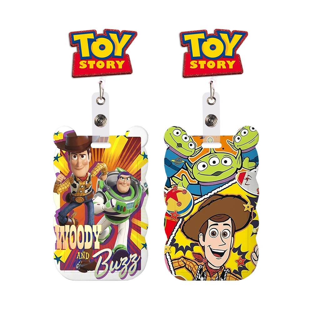 

Disney Toy Story Woody Card Id Badge Holder Strap Bus Pass Access Card Cover Slip Bank Credit Card Holder Lanyard