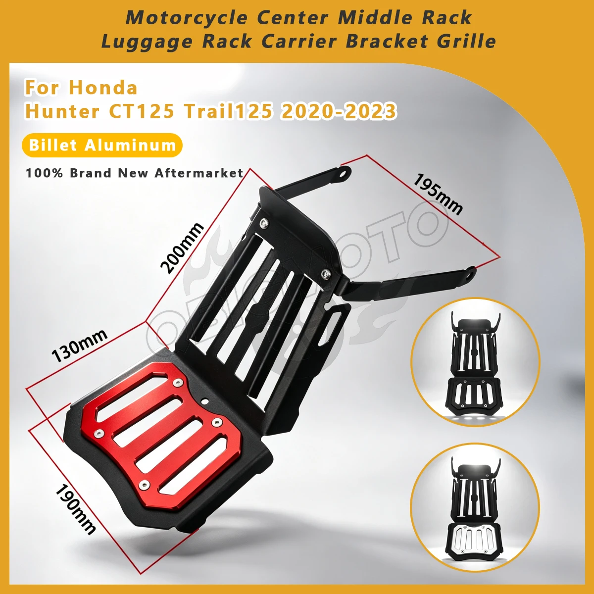 CT125 2023 Center Middle Rack Luggage Rack Carrier Support Bracket Grille For Honda Hunter CT 125 Trail125 2022 2021 2020 CT-125
