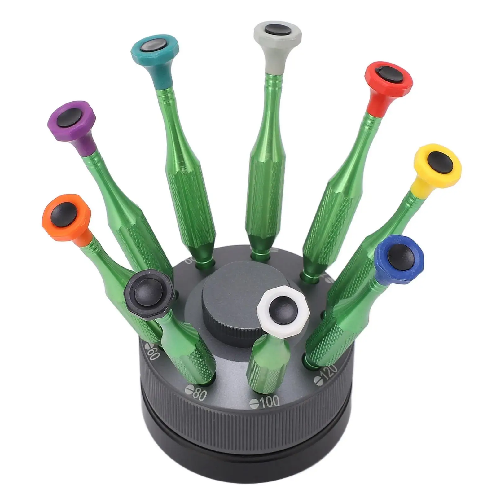 Multifunctional Watch Repair Tool Kit - Corrosion-Resistant Screwdrivers with Rotating Base for Phone & Watchmaking