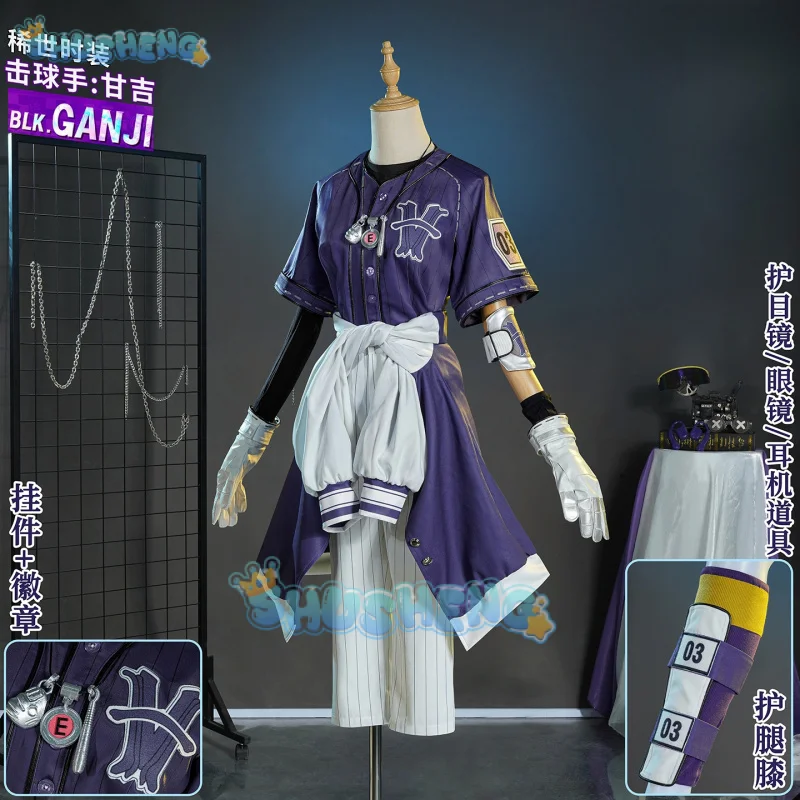 

Identity V Ganji Gupta Batter Cosplay Costume BLK Uniform Halloween Carnival Party Christmas Play Role Clothes Clothing