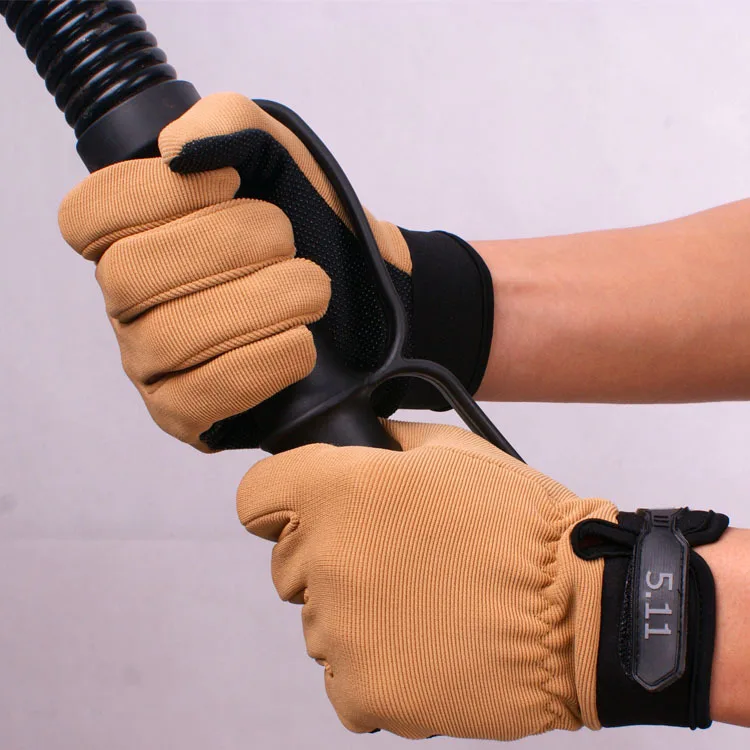 Guantes tácticos ligeros y transpirables para bicicleta, guantes antideslizantes con dedos completos, guantes tácticos antideslizantes para deportes