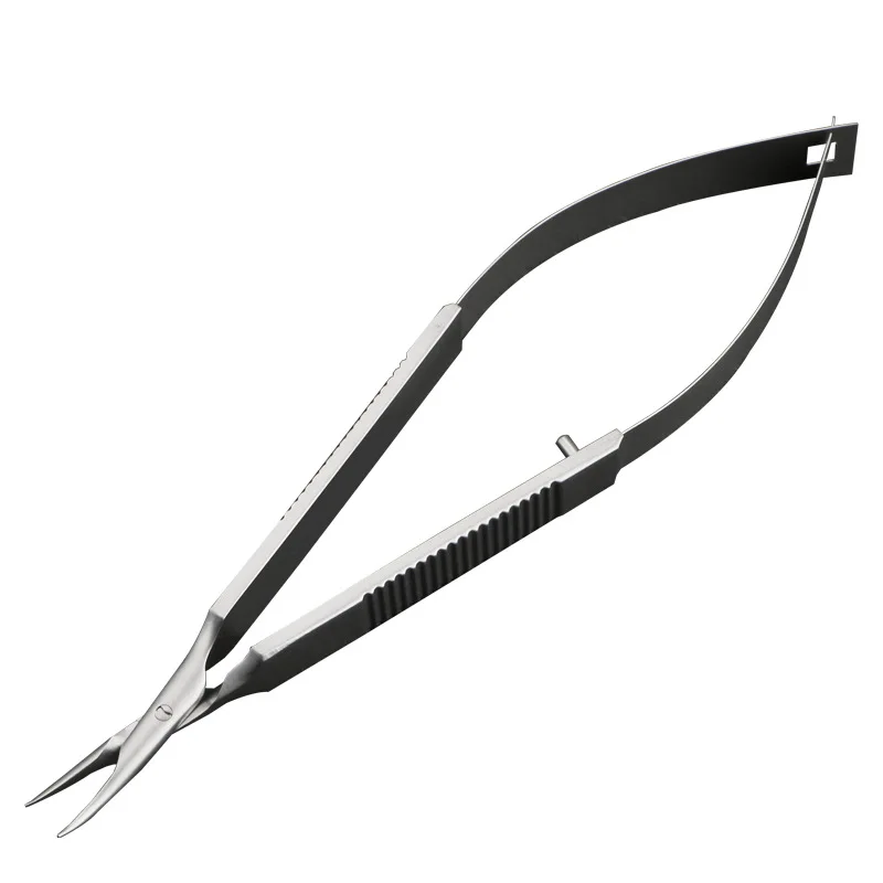 أدوات طبية مجهرية للعيون حامل مقبض مسطح أداة دقيقة مشبك إبرة جراحة بلاستيكية خياطة تحتاج جراحي #1