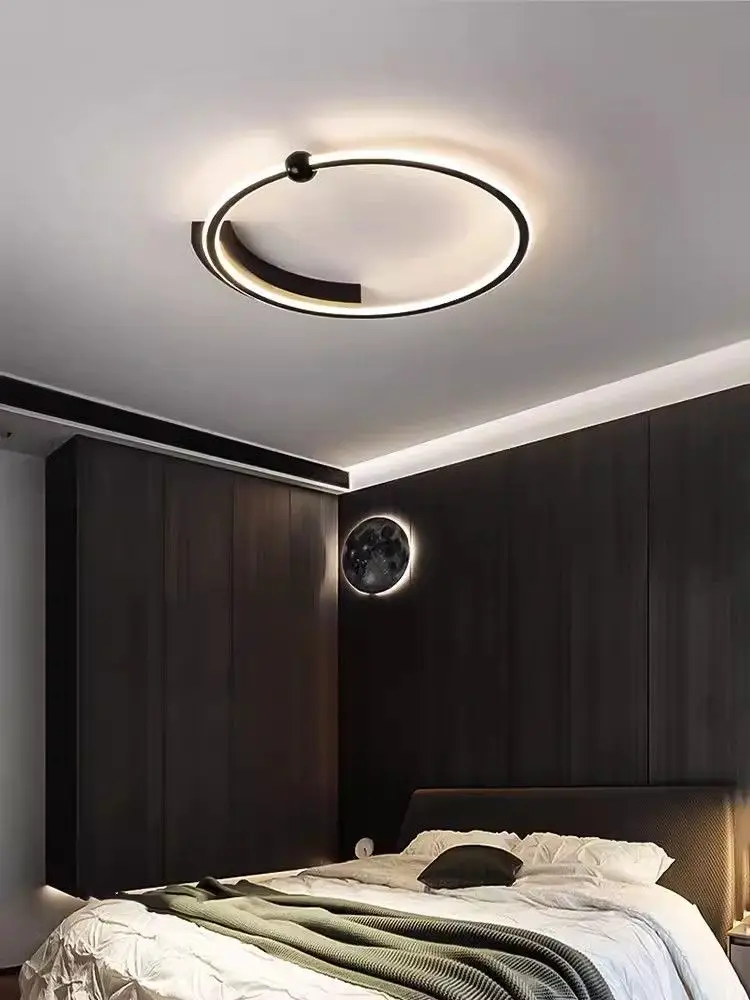 

Ceiling lamp - Modern and minimalist design, resembling the moon. Main bedroom. Eye-friendly desk lamp for the study room.