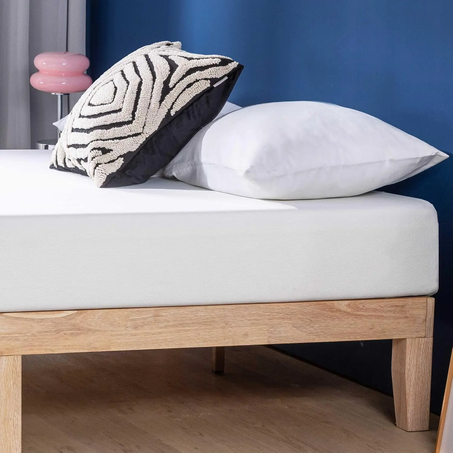 Colchão de espuma viscoelástica com gel refrescante de 8 polegadas, seguro certificado, tamanho duplo em uma caixa