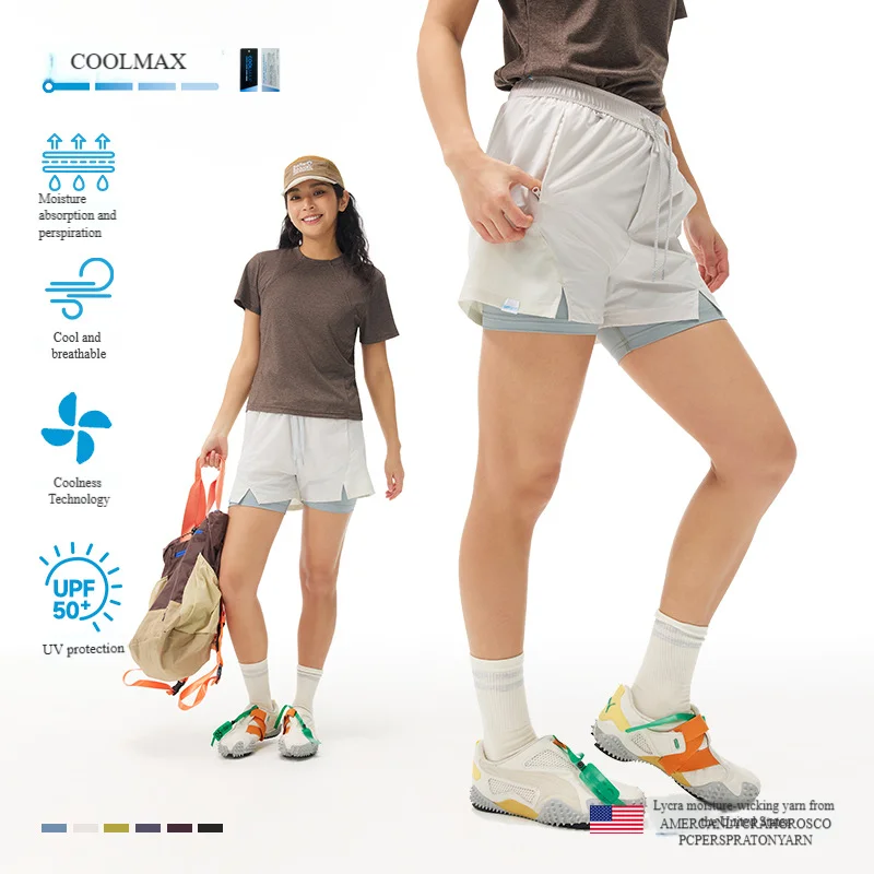 

Man Moisture-Wicking & Quick-Drying Shorts with UPF50+ Sun Protection - Athletic & Casual Shorts Breathability and Comfort