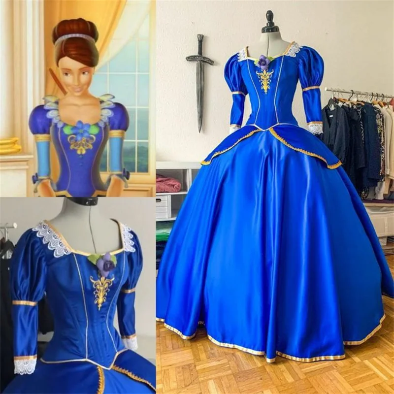 Custom Made The 12 Dancing Princesses Genevieve Cosplay Costume Courtney Princess  Dress Blair Dancing Ball Gown for Halloween - AliExpress