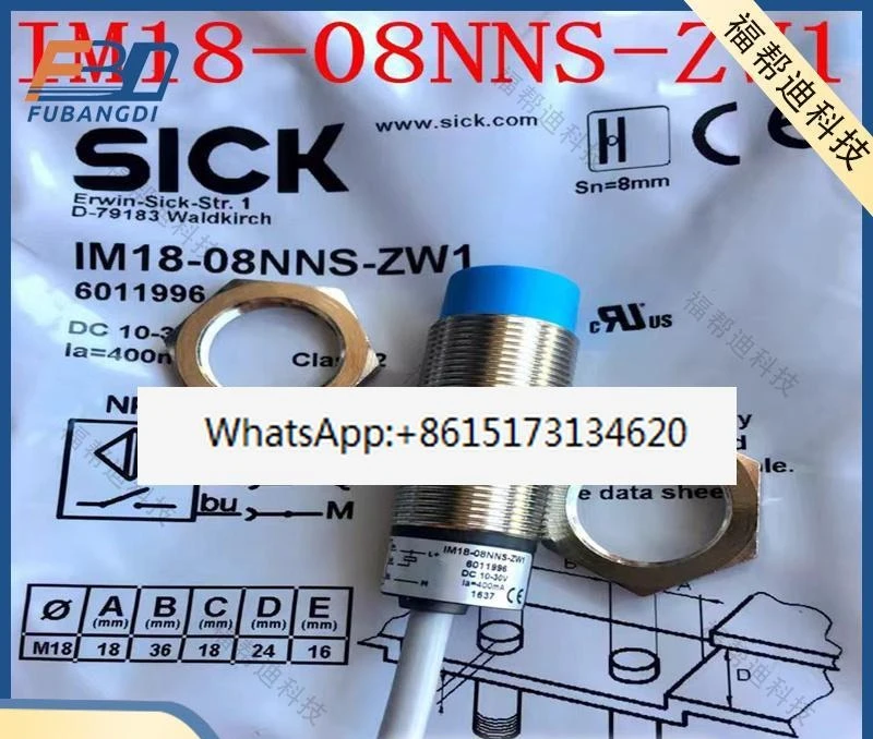 

2PCS Inductive proximity switch IM18-08BNS-ZW1 08NNS 08NPS 05BPS metal sensor