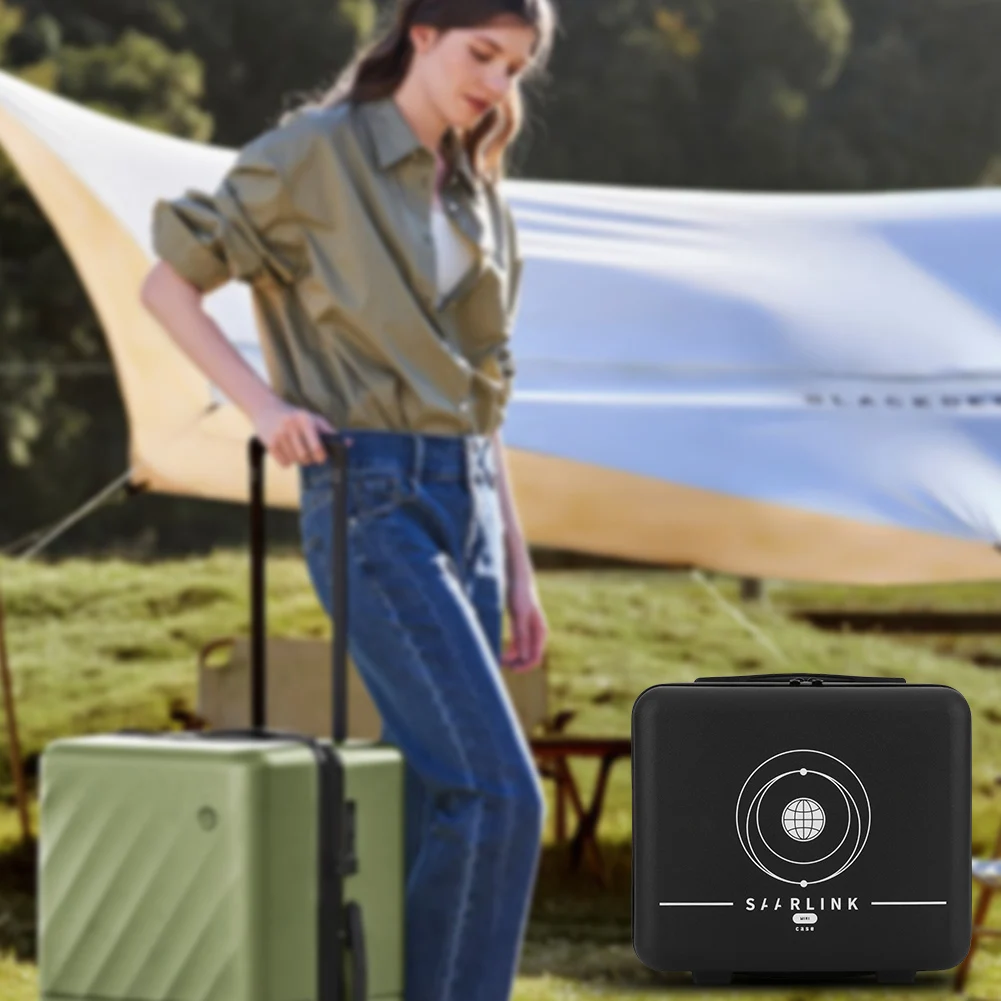 

Hard Case for Starlink Mini Travel Handle Case Shockproof Luggage Storage Bag Anti-scratch for Outdoor Camping Car RV Boat Trips