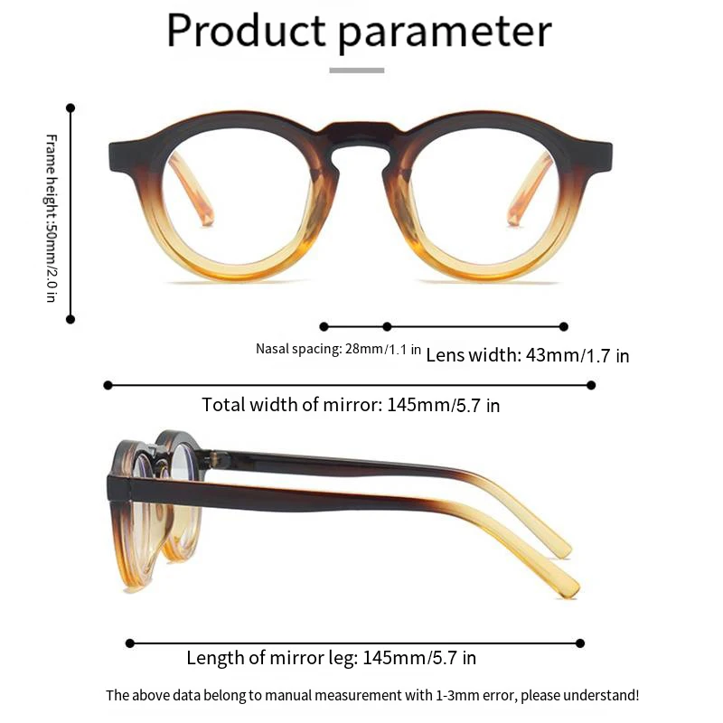 Classic Retro Glasses Frame Men Women