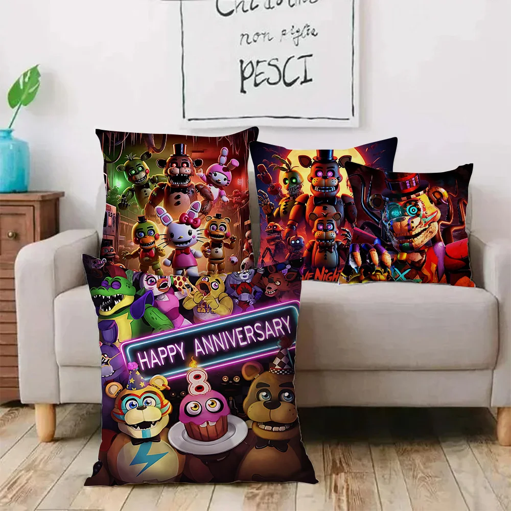 Horror Pillowcase Fnaf Square Cushion Cover Luxury Pillow Cover Soft Pillow Case Sofa Car Bed Room Decor Dakimakura Wedding Gift