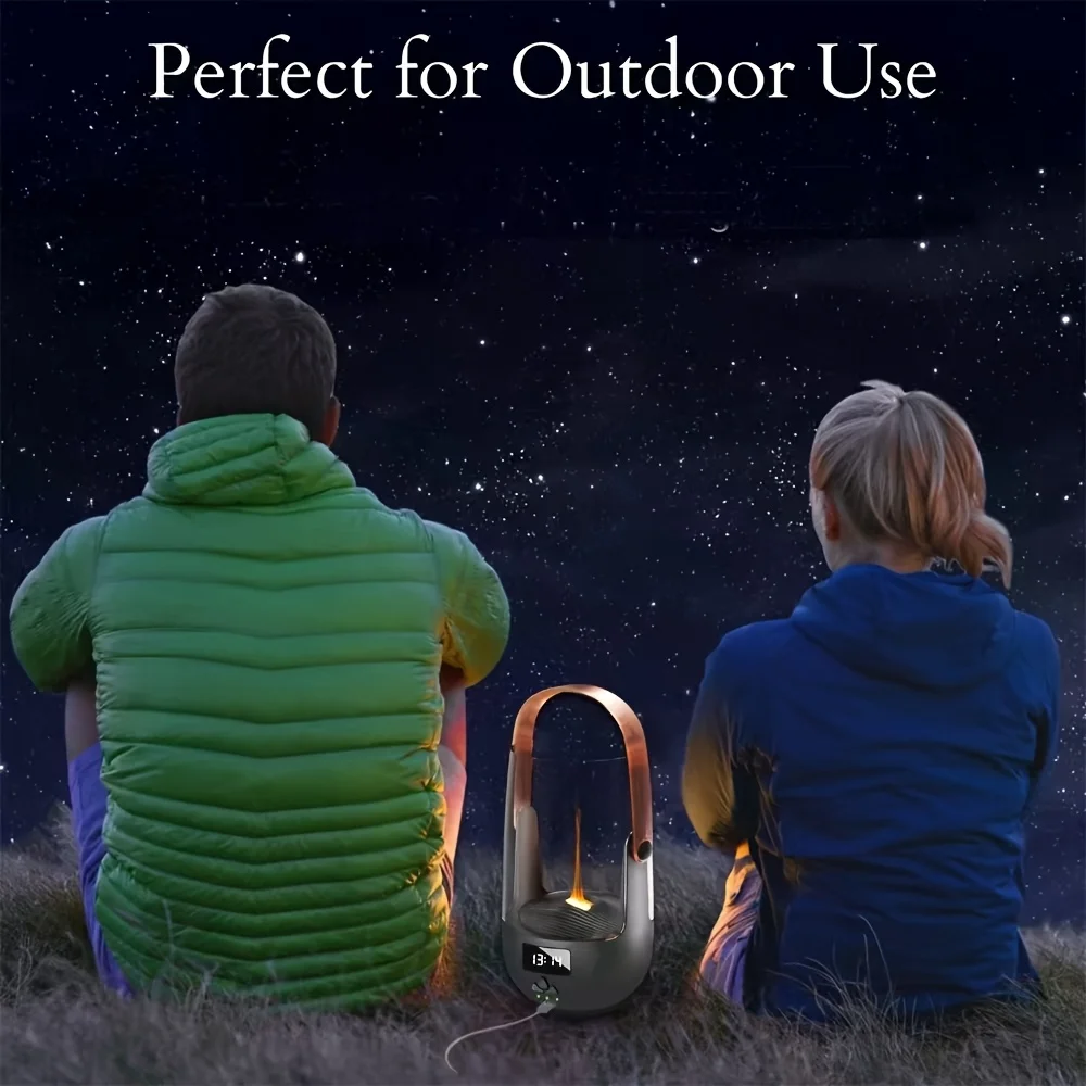 مرطب أنيق مزدوج الألوان على شكل لهب 200 مل ناشر عطري مع شاشة LED إيقاف تلقائي تعمل بمنفذ USB للمنزل والمكتب