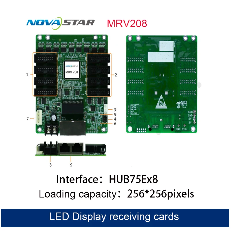 Novastar MRV208/MRV412/MRV416 LED Display Receiving Card For P2 P3 P4 P5 P6 P8 P10 RGB Full Color LED Module Screen